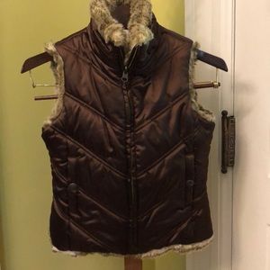 GAP reversible faux fur vest